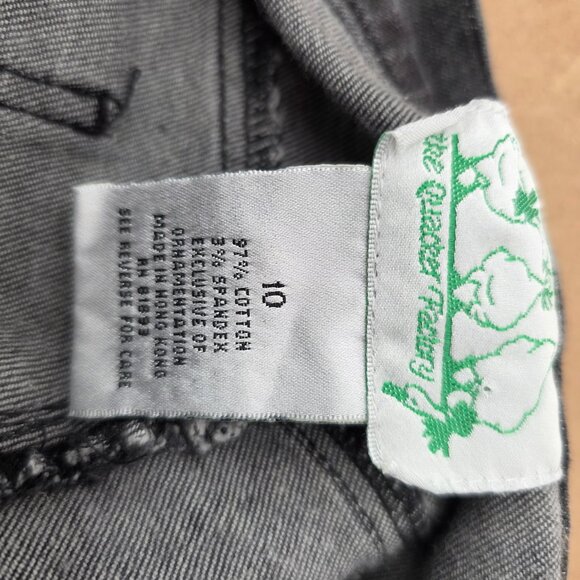 Vtg Quacker Factory Jeans Women’s Sz 10 Black Halloween Embroidered Spider Webs - Picture 11 of 13